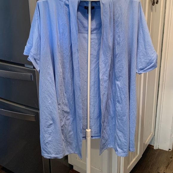 Talbots Pima cotton  and spandex open‎ tee cardigan. Worn a few times - Picture 1 of 4